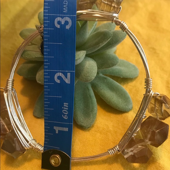 Bourbon & Boweties Silver Bangle Bracelet - Picture 6 of 8